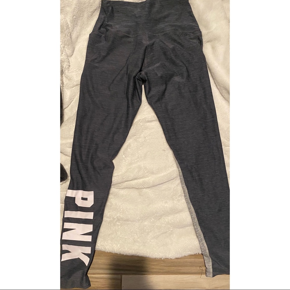 Victoria's Secret pink high waist leggings with pockets